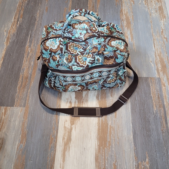 Set of 4 Vera Bradley Weekender Bag With Tote Bag, Purse, & Wallet In Java Blue - Picture 2 of 16